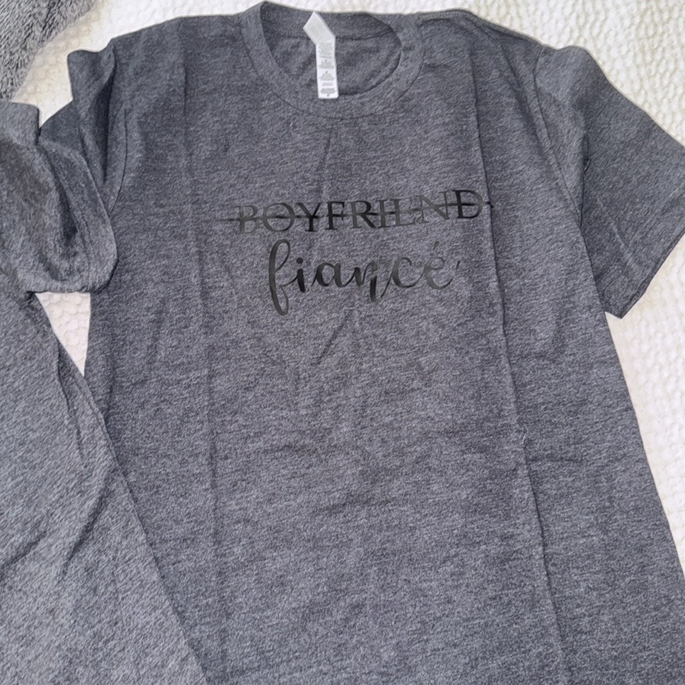 fiancé shirt! Check out my other listing for the fiancée shirt that matches! 💍